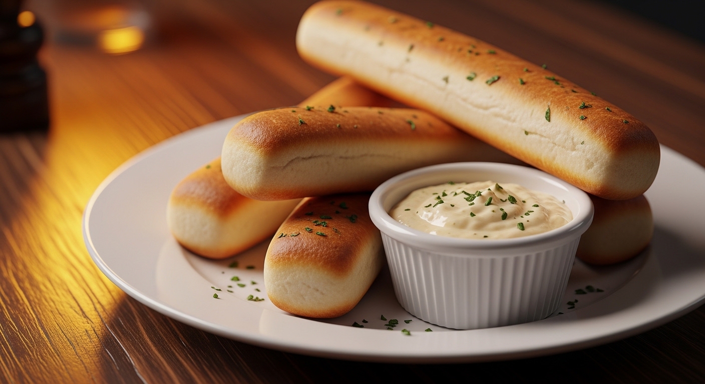 Breadsticks with Alfredo Sauce Breadsticks with Alfredo Sauce