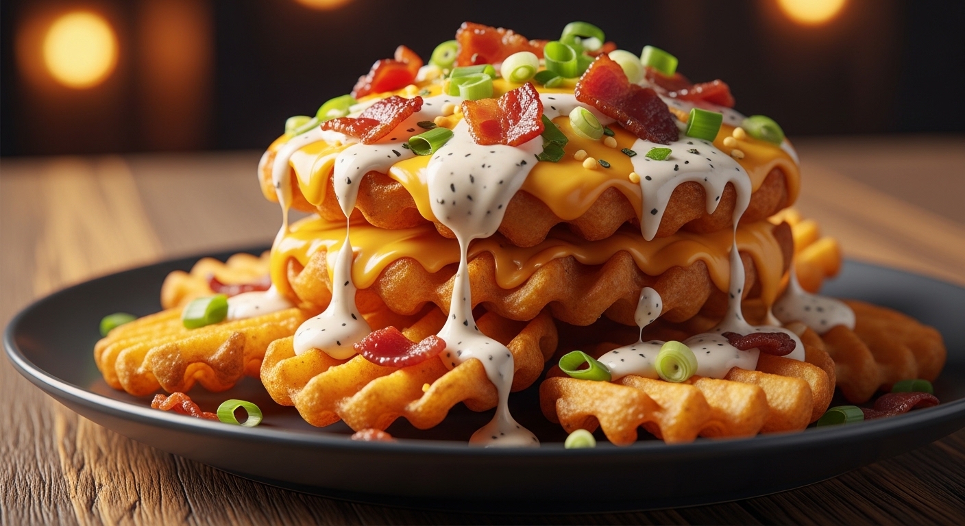 Brew Pub Loaded Waffle Fries Brew Pub Loaded Waffle Fries