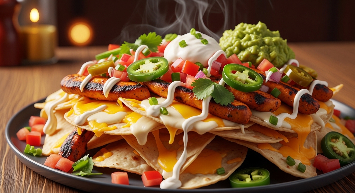 Neighborhood Nachos with Chipotle Lime Chicken Neighborhood Nachos with Chipotle Lime Chicken