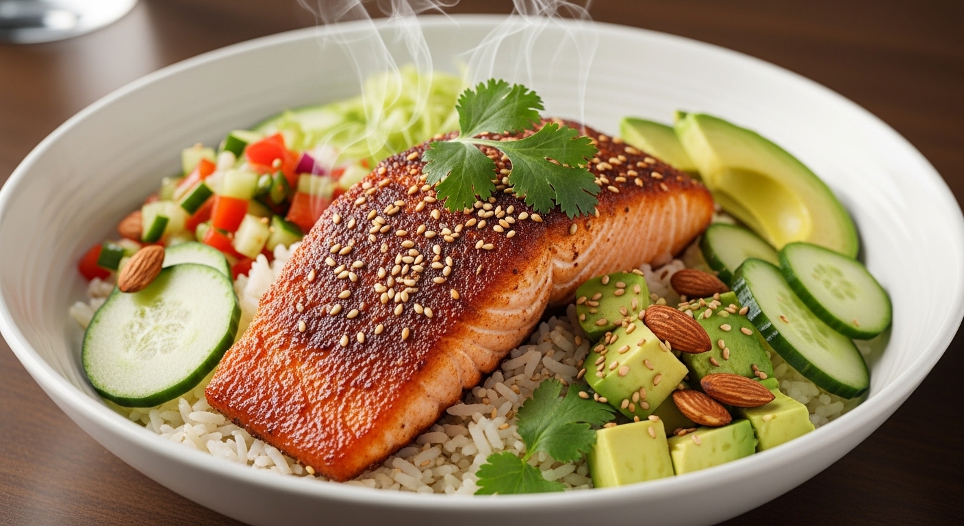 Sesame Salmon Bowl Sesame Salmon Bowl