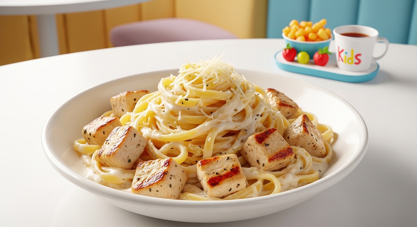 Kids Grilled Chicken Alfredo Kids Grilled Chicken Alfredo