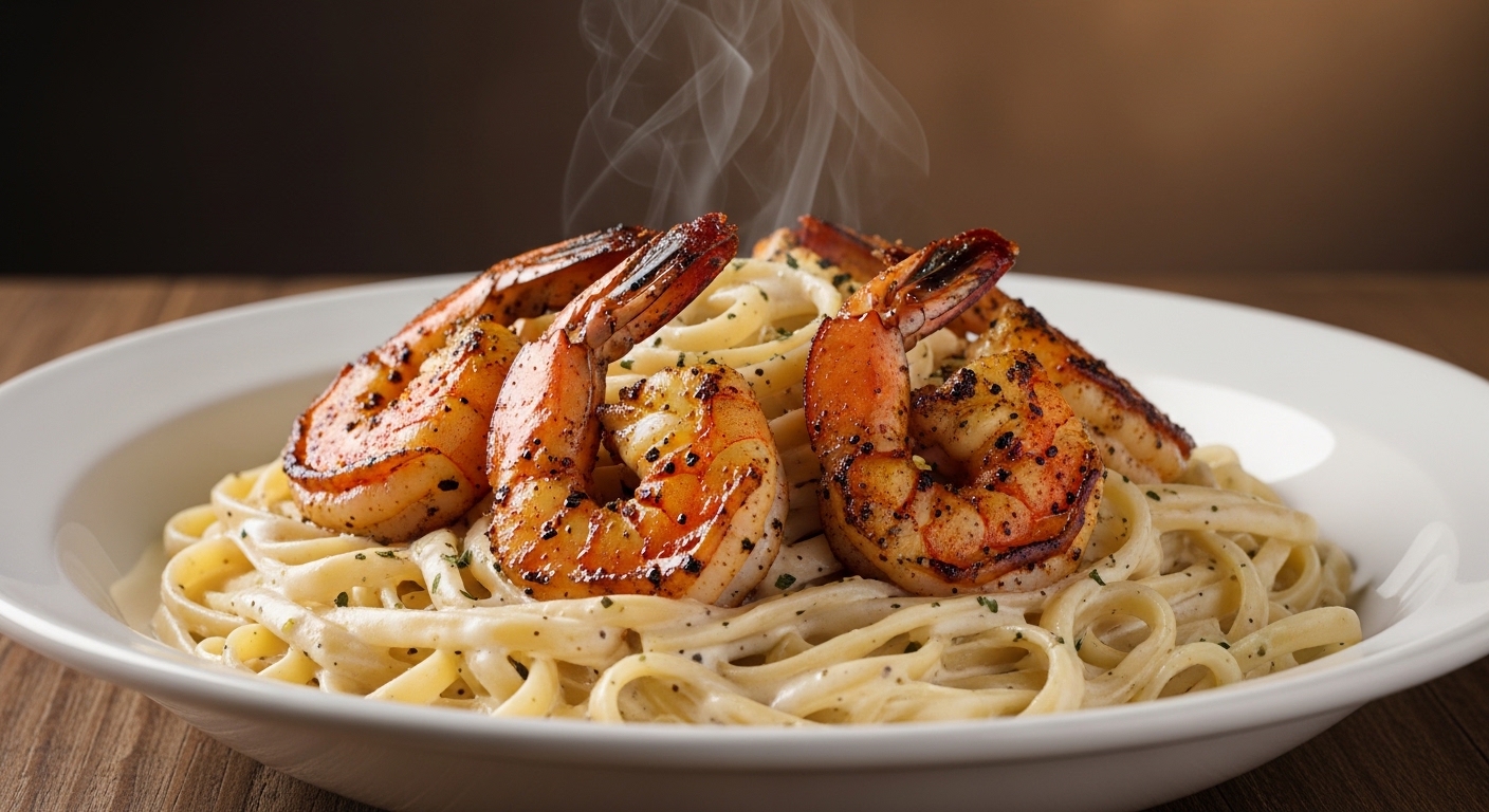 Classic Blackened Shrimp Alfredo Classic Blackened Shrimp Alfredo