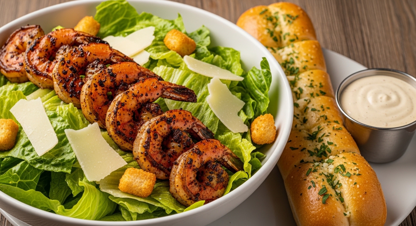Blackened Shrimp Caesar Salad Blackened Shrimp Caesar Salad