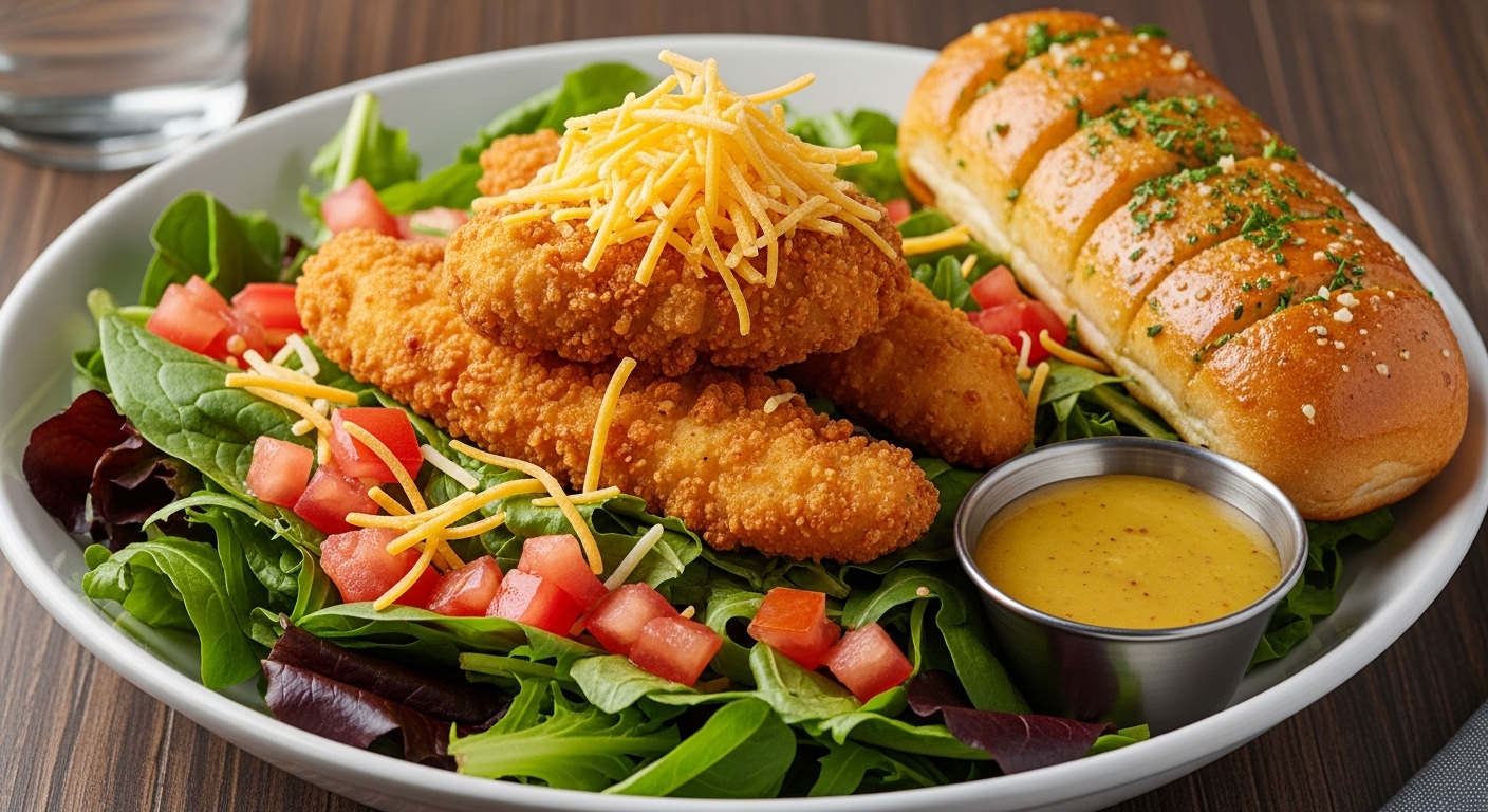 Crispy Chicken Tender Salad Crispy Chicken Tender Salad