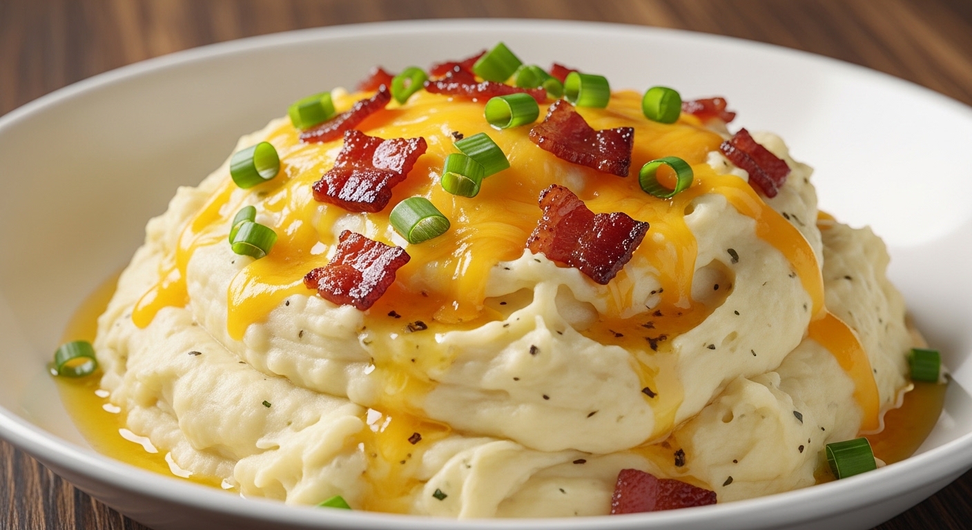 Loaded Garlic Mashed Potatoes Loaded Garlic Mashed Potatoes