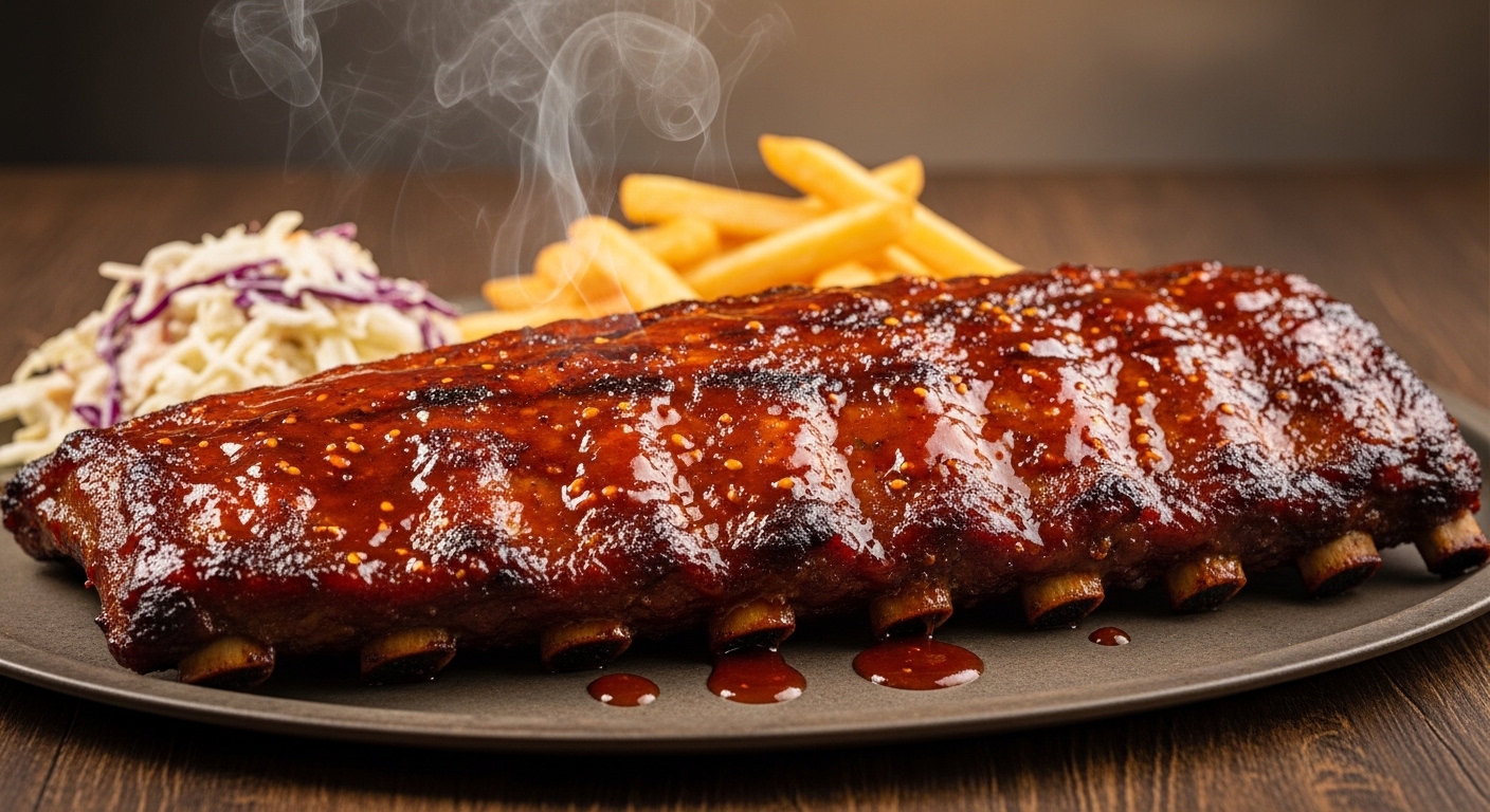 Double-Glazed Baby Back Ribs Double-Glazed Baby Back Ribs